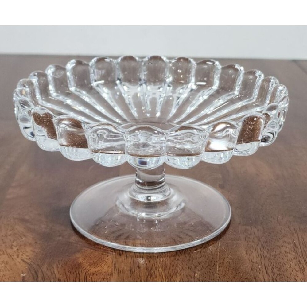Heisey Crystolite Cheese Stand Heisey Dish Gift Glass Serving Piece